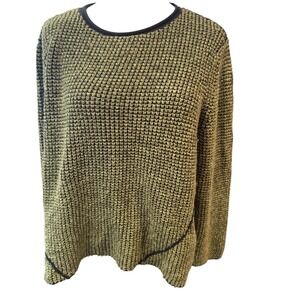 Habitat Clothes To Live In Womens Large Moss Green Chunky Knit Sweater